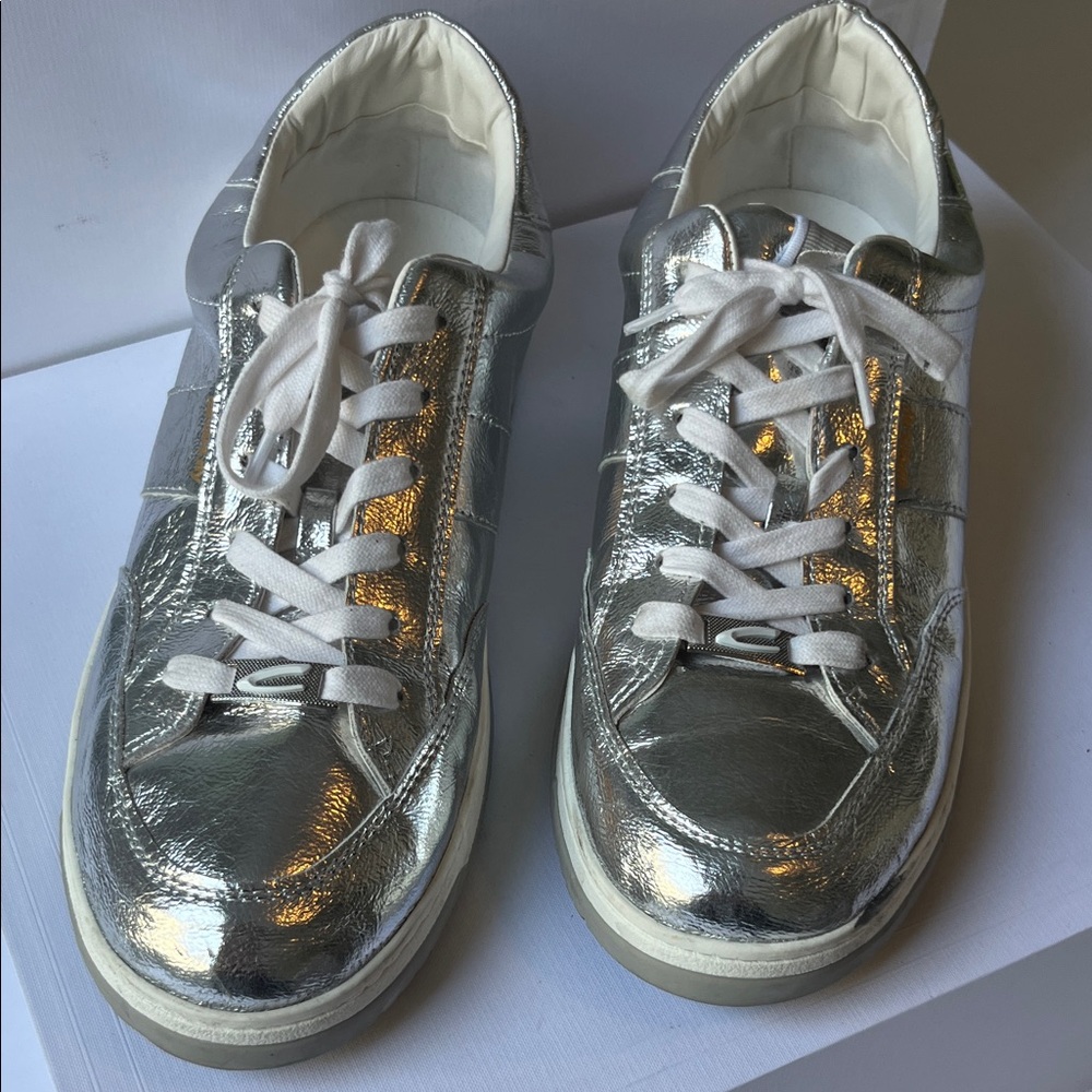 Circus by Sam Edelman Metallic Silver Sneakers